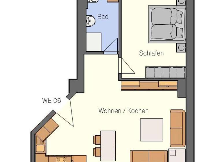 Wohnung zur Miete 650 € 2 Zimmer 56,9 m² 1. Geschoss frei ab 01.07.2026 Karl-Liebknecht-Straße 65 Südvorstadt Leipzig 04275