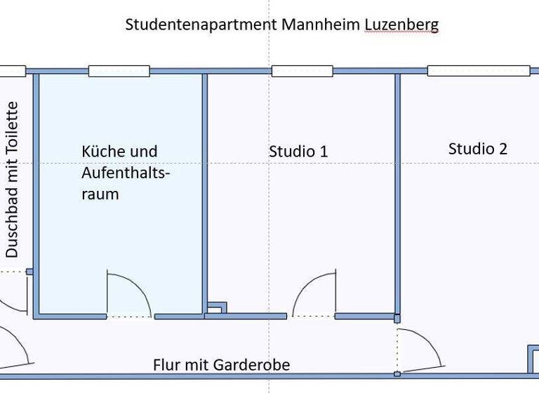 WG-Zimmer zur Miete 830 € 2 Zimmer 60 m² EG frei ab sofort Waldhof Mannheim 68307