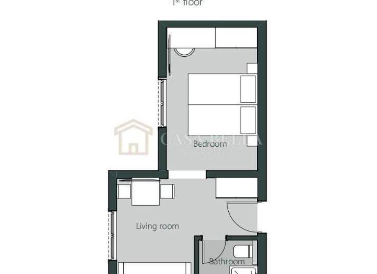 Wohnung zum Kauf 167.256 € 2 Zimmer 24 m² 1. Geschoss Crikvenica Centar