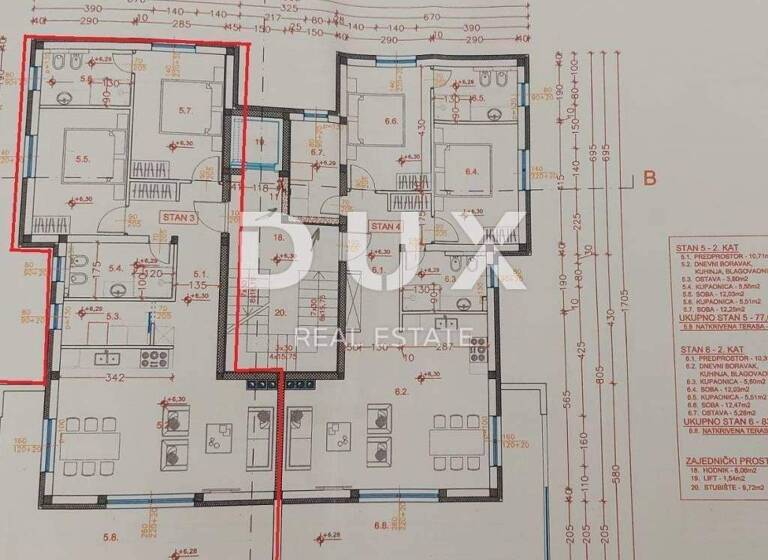 Wohnung zum Kauf 388.600 € 3 Zimmer 106 m² 2. Geschoss Vodnjan