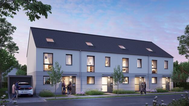 Reihenmittelhaus zum Kauf - Neubau provisionsfrei 407.500 € 5 Zimmer 129 m² 165 m² Grundstück Franzstraße 0 Lintfort Kamp-Lintfort 47475
