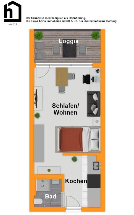 Wohnung zum Kauf 140.000 € 1 Zimmer 29 m²<br/>Wohnfläche Petershausen-West Konstanz 78467