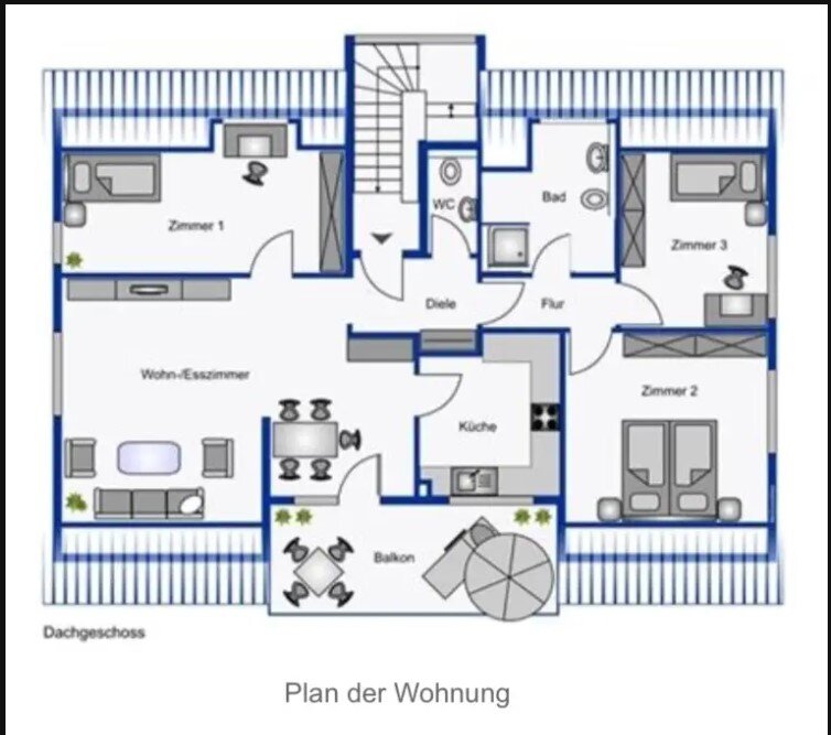 Wohnung zur Miete 1.350 € 4 Zimmer 100 m²<br/>Wohnfläche Bismarckstraße, 9 Vahingen Vaihingen an der Enz 71665