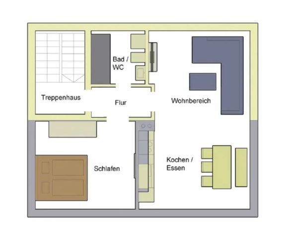 Wohnung zum Kauf 215.000 € 2 Zimmer 46 m²<br/>Wohnfläche 3.<br/>Geschoss Konradsiedlung - Süd Regensburg 93057