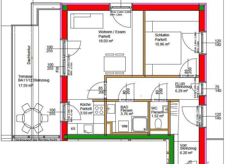 Wohnung zum Kauf 240.000 € 2 Zimmer 50,6 m² 3. Geschoss Hochsteingasse Geidorf Graz 8010