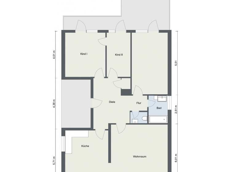 Terrassenwohnung zur Miete 1.880 € 3,5 Zimmer 120 m² 1. Geschoss frei ab 01.05.2026 Ohlsdorf Hamburg 22337