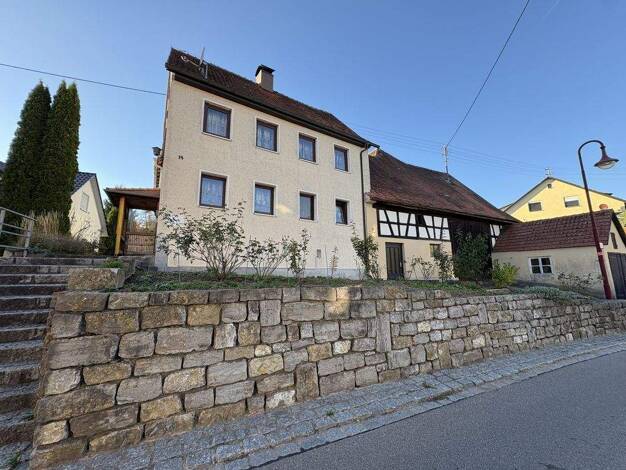 Einfamilienhaus zum Kauf 335.000 € 9 Zimmer 168 m² 1.590 m² Grundstück Mariäkappel Kreßberg / Mariäkappel 74594