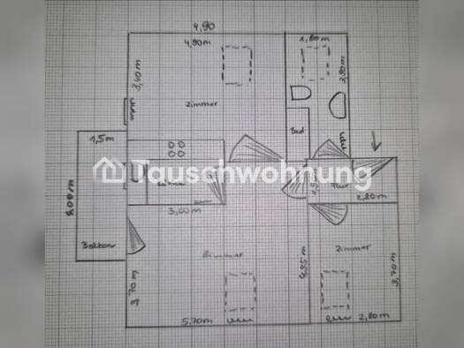Wohnung zur Miete Tauschwohnung 733 € 3 Zimmer 64 m² 2. Geschoss Fahrland Potsdam 14476