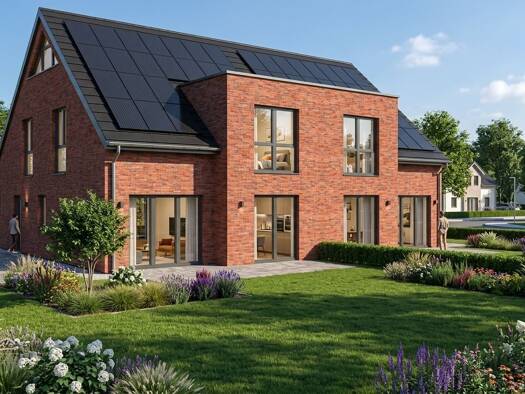 Doppelhaushälfte zum Kauf - Erstbezug provisionsfrei 435.700 € 4 Zimmer 130 m² 386 m² Grundstück Daverden Langwedel 27299