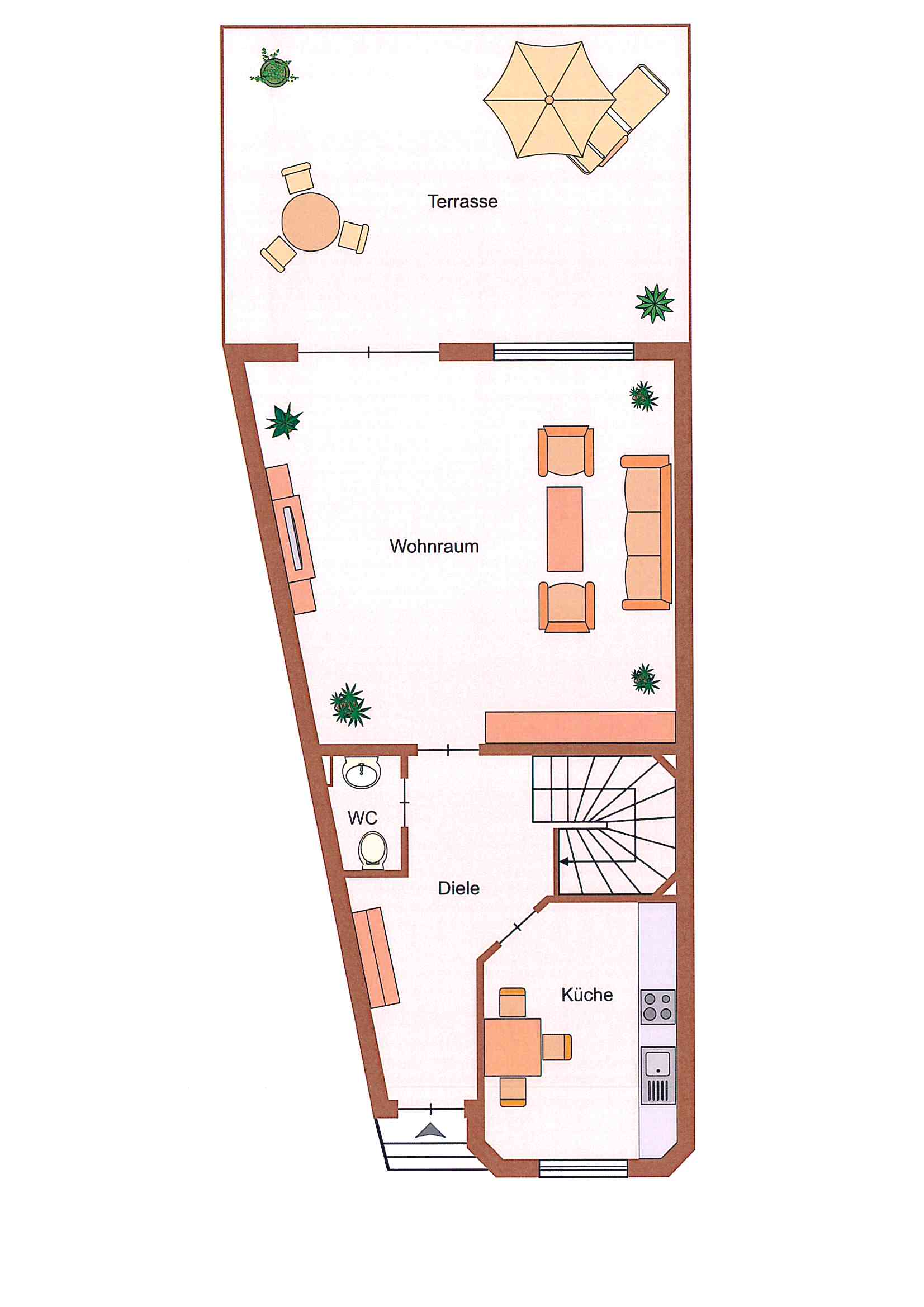 Reihenmittelhaus zur Miete 940 € 4,5 Zimmer 100 m²<br/>Wohnfläche 210 m²<br/>Grundstück Ortsteil Hövel Statistischer Bezirk 61 Hamm 59075