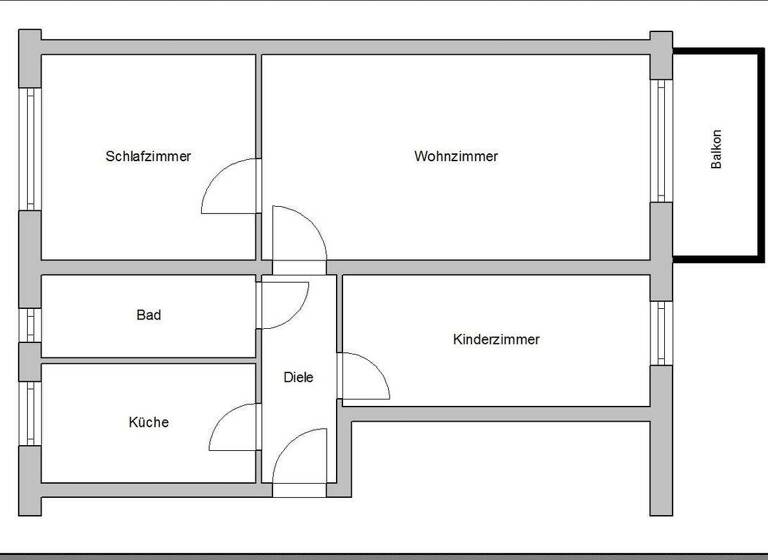Wohnung zur Miete 335 € 3 Zimmer 60 m² 4. Geschoss frei ab sofort Brunnenstraße 18 d Bad Düben 04849