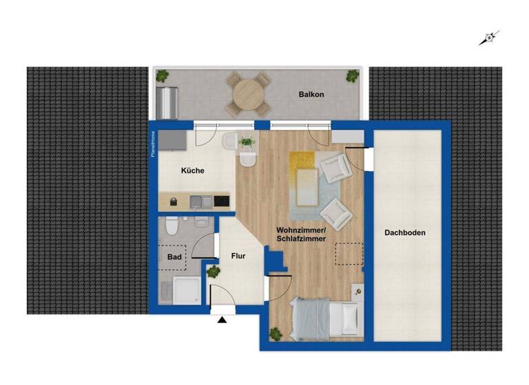 Wohnung zum Kauf 189.000 € 2 Zimmer 35,8 m² 2. Geschoss Ohlstadt 82441
