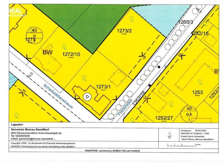 Grundstück zum Kauf 192.150 € 549 m² Grundstück Blumau-Neurißhof 2602