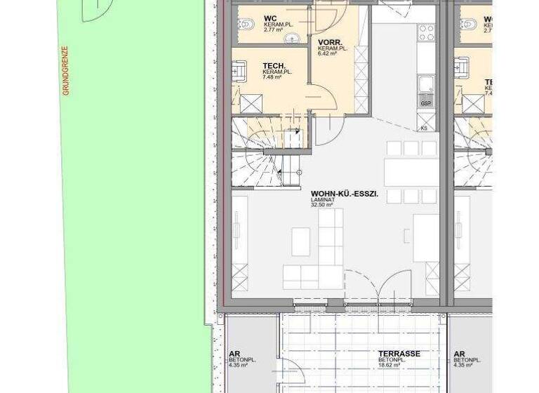Reihenmittelhaus zur Miete 1.265 € 4 Zimmer 111,8 m² Lanzenkirchen 2821