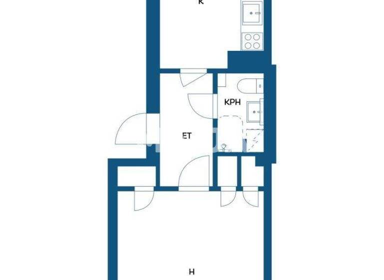 Studio zum Kauf 70.000 € 1 Zimmer 32 m² 6. Geschoss Jurvalankatu 10 Tampere 33300