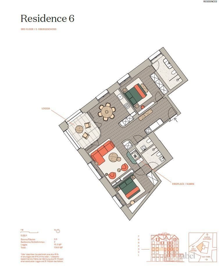 Wohnung zum Kauf 2.156.924 € 3,5 Zimmer 108,9 m²<br/>Wohnfläche 3.<br/>Geschoss Furkagasse 9 Andermatt 6490