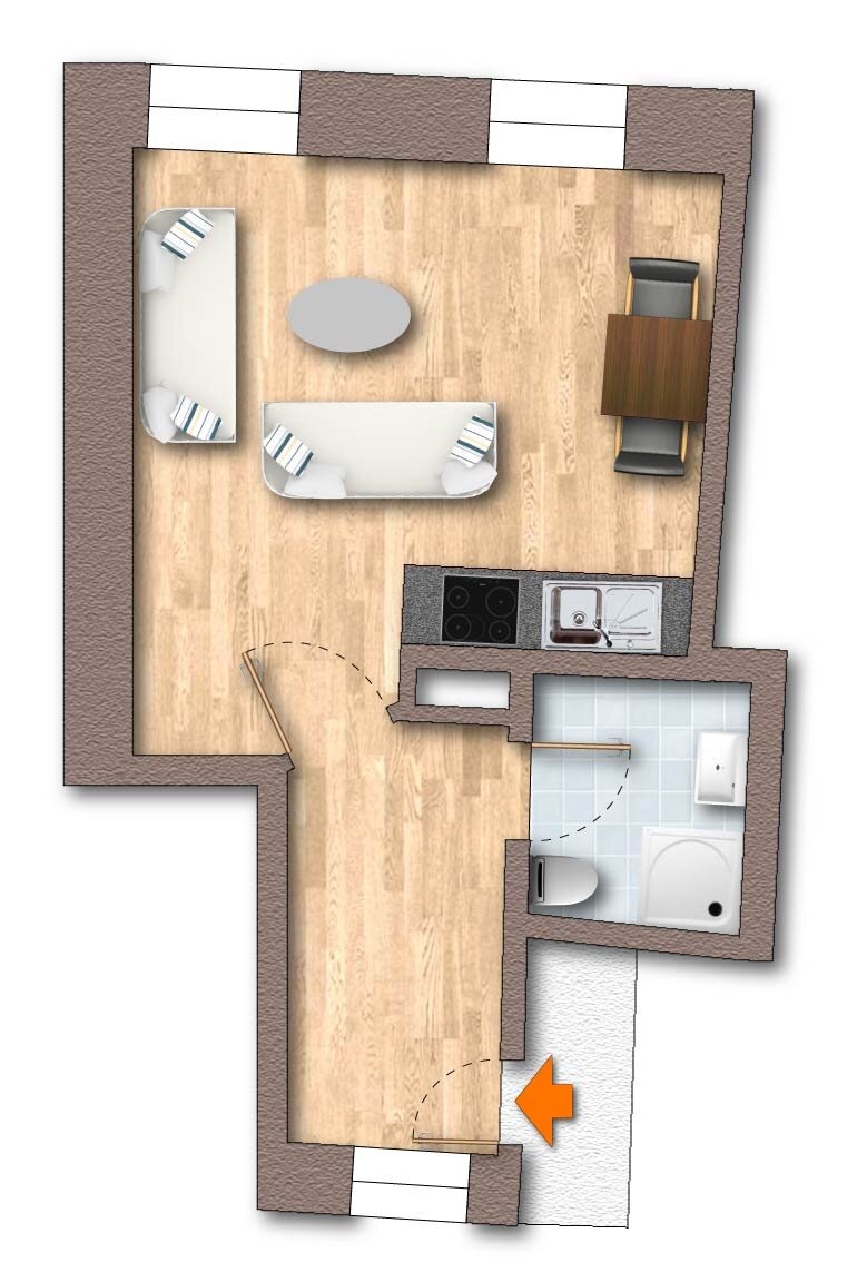 Studio zum Kauf 78.000 € 1 Zimmer 28 m²<br/>Wohnfläche Unteralling Sinzing 93161