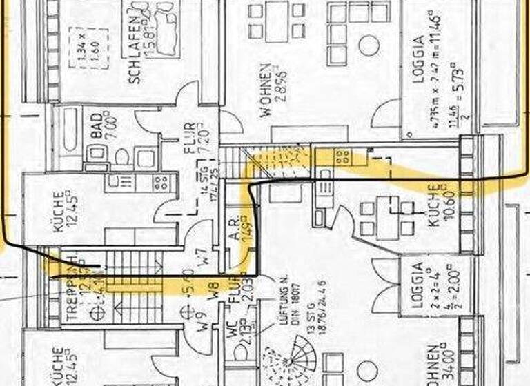 Maisonette zur Miete 1.190 € 3 Zimmer 100 m² 2. Geschoss Horbacherstraße 333 Horbach Aachen 52072