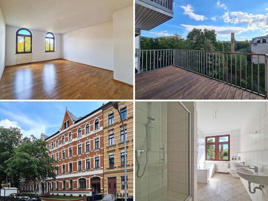 Wohnung zur Miete 667 € 4 Zimmer 105,8 m² 4. Geschoss Blankenauer Straße 4 Schloßchemnitz Chemnitz 09113