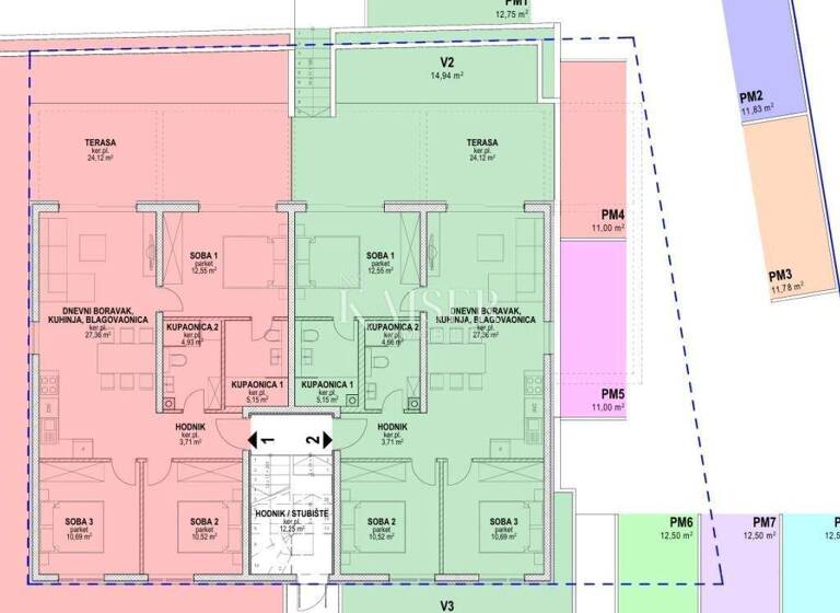 Wohnung zum Kauf 312.800 € 4 Zimmer 98 m² Povljana Povljana