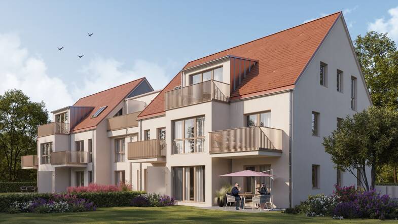 Wohnung zum Kauf - Neubau provisionsfrei 395.000 € 2 Zimmer 60,8 m² 1. Geschoss Niederscheyern Pfaffenhofen an der Ilm 85276