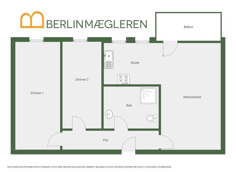 Wohnung zum Kauf 539.000 € 3 Zimmer 69,1 m² 1. Geschoss Sonntagstraße 15 Friedrichshain Berlin, Friedrichshain 10245