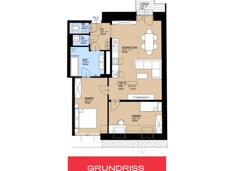 Wohnung zum Kauf 599.000 € 3 Zimmer 82,1 m² 4. Geschoss Meiselstraße 9 Wien,Rudolfsheim-Fünfhaus 1150