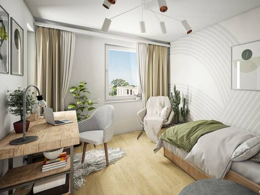 Wohnung zur Miete - Erstbezug 992 € 3 Zimmer 75,8 m² 1. Geschoss frei ab 01.02.2027 Europaplatz Gispersleben Erfurt 99091