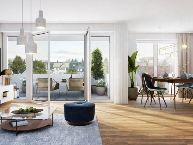 Wohnung zum Kauf - Neubau 470.000 € 3 Zimmer 66,1 m² 1. Geschoss Münchingen Korntal-Münchingen 70825