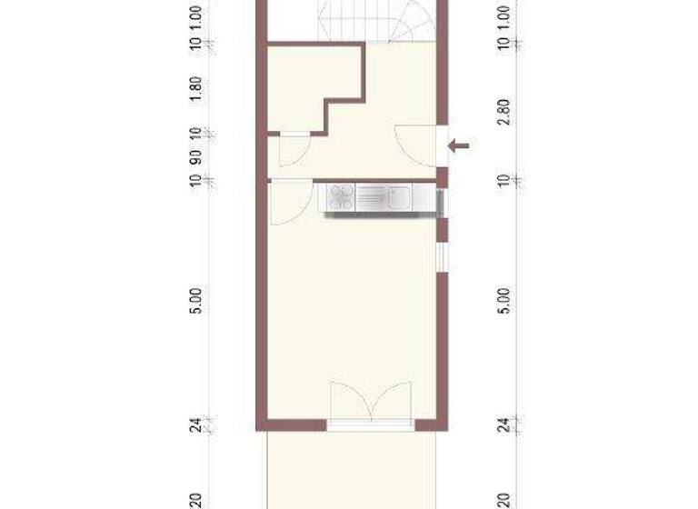 Wohnung zur Miete nur mit Wohnberechtigungsschein 262 € 2 Zimmer 57 m² 1. Geschoss Brauhausgasse 41 Luckau 15926
