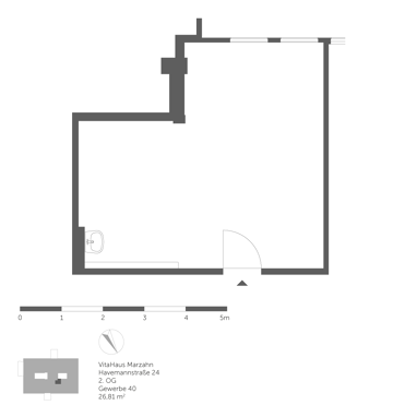 Medizinisches Gebäude zur Miete provisionsfrei 402 € 26,8 m² Bürofläche Havemannstraße 24 Marzahn Berlin 12689