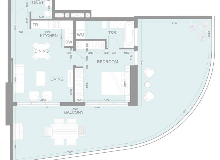 Wohnung zum Kauf provisionsfrei 397.305 € 2 Zimmer 126,3 m² Dubai 00000
