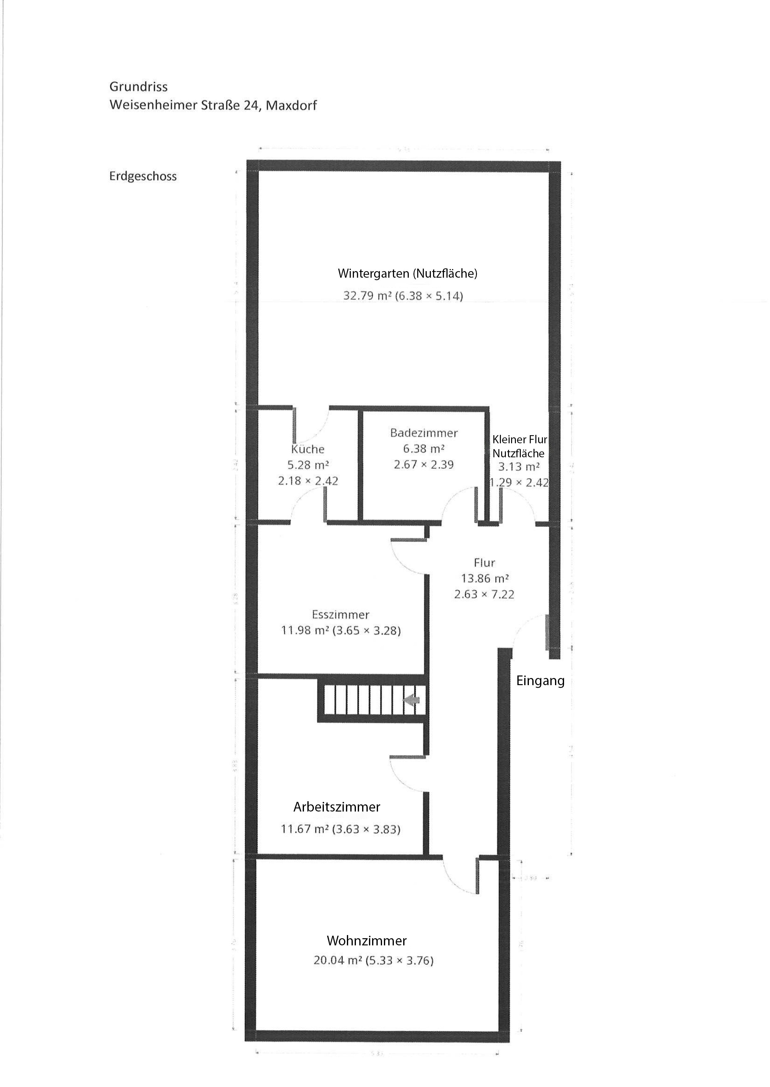 Einfamilienhaus zum Kauf 215.000 € 5,5 Zimmer 109,3 m²<br/>Wohnfläche 377,5 m²<br/>Grundstück ab sofort<br/>Verfügbarkeit Weisenheimer Straße 24 Maxdorf 67133