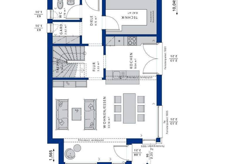 Einfamilienhaus zum Kauf 522.913 € 4 Zimmer 129 m² 660 m² Grundstück Hillegossen Bielefeld 33699