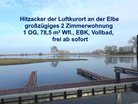 Wohnung zur Miete 590 € 2 Zimmer 78,5 m² Geschoss 1/3 frei ab sofort Hitzacker Hitzacker 29456