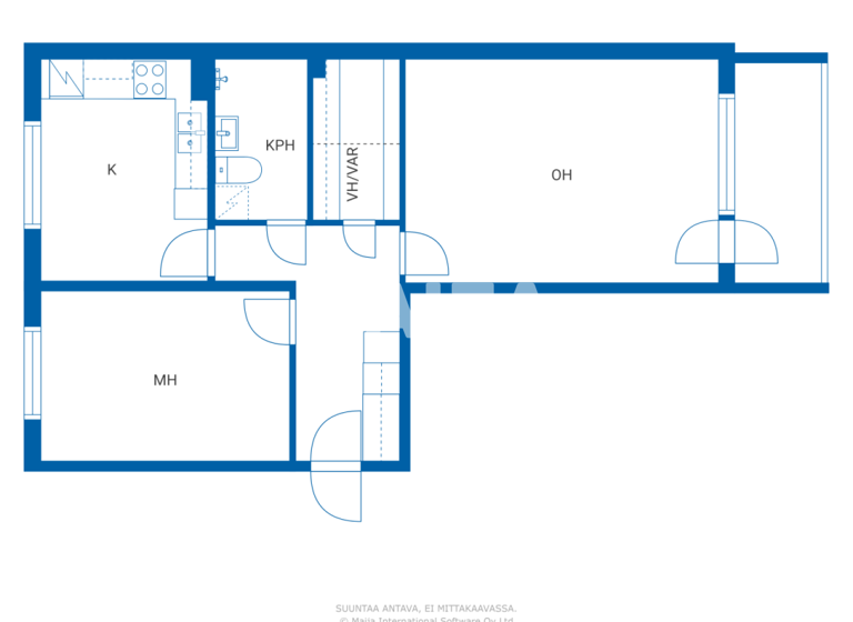Studio zum Kauf 15.000 € 2 Zimmer 60,5 m² 3. Geschoss Kulmankyläntie 1-3 Kemi 94700