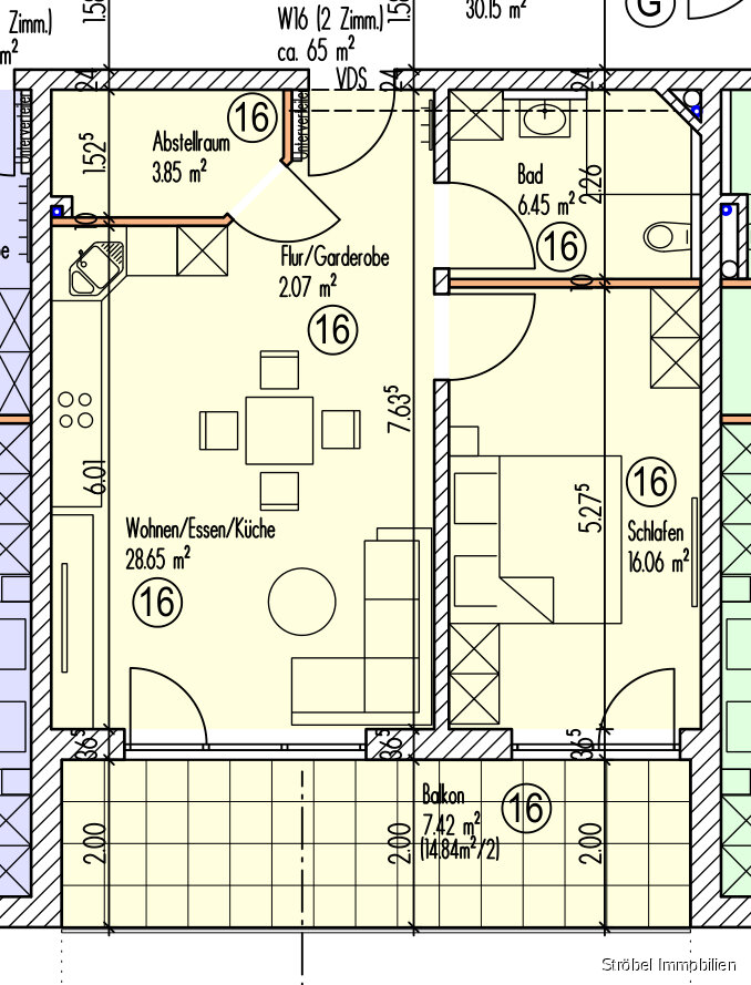 Wohnung zur Miete 655 € 2 Zimmer 64,5 m²<br/>Wohnfläche 1.<br/>Geschoss Wörnitz Wörnitz 91637