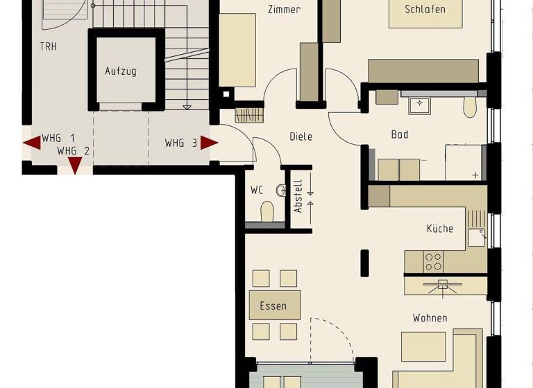 Wohnung zur Miete 750 € 3 Zimmer 81,4 m² frei ab 01.06.2026 Röhlingen Ellwangen 73479