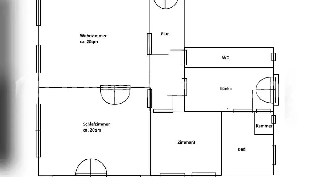 Wohnung zur Miete Tauschwohnung 675 € 3 Zimmer 90 m² 2. Geschoss Striesen-West Dresden 01309