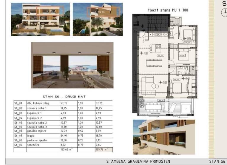 Wohnung zum Kauf 680.000 € 4 Zimmer 139 m² 2. Geschoss Primosten Primosten