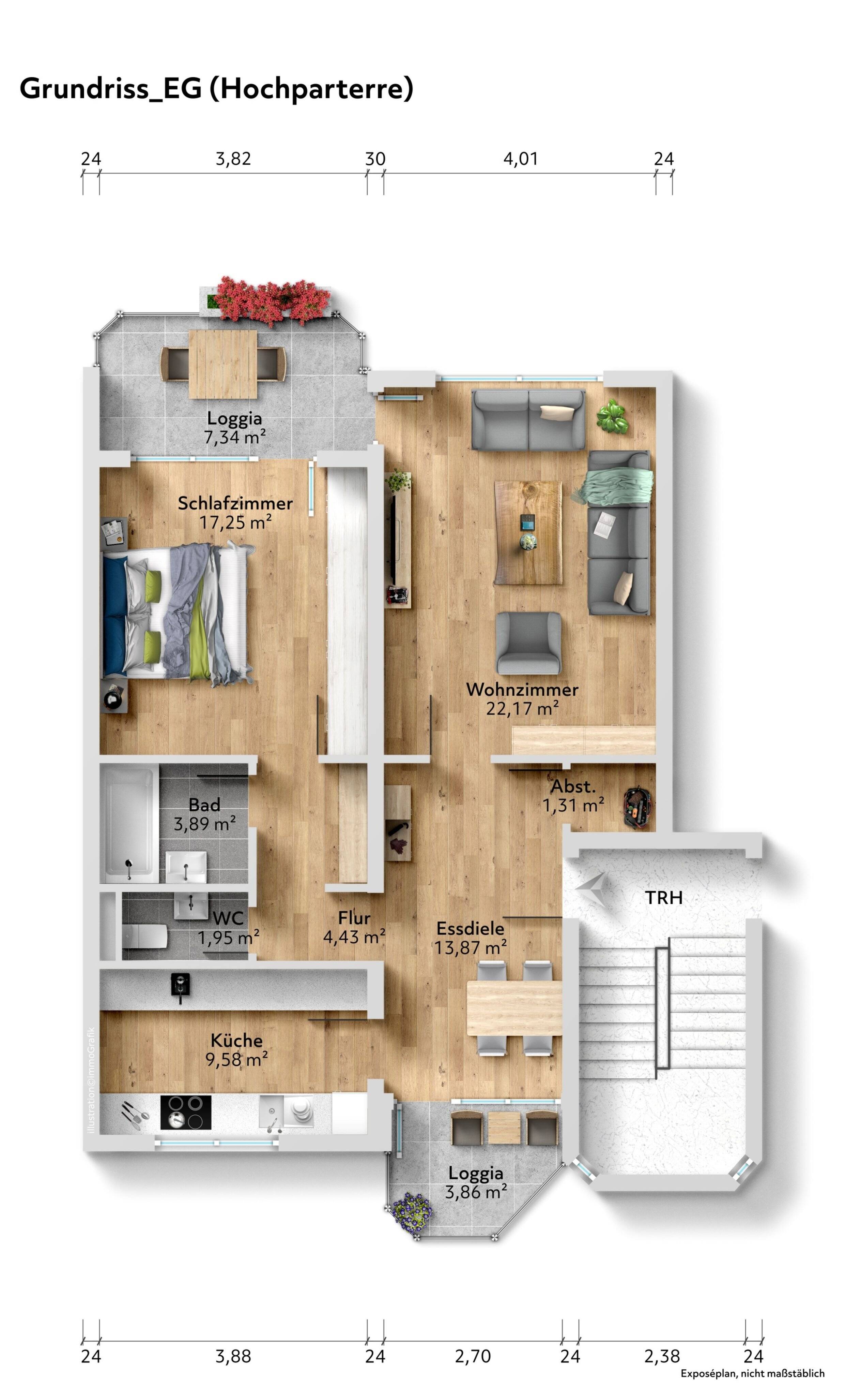 Wohnung zum Kauf 328.000 € 2,5 Zimmer 77,7 m²<br/>Wohnfläche ab sofort<br/>Verfügbarkeit Bergisel Straße 28 Mooswald Freiburg im Breisgau 79110