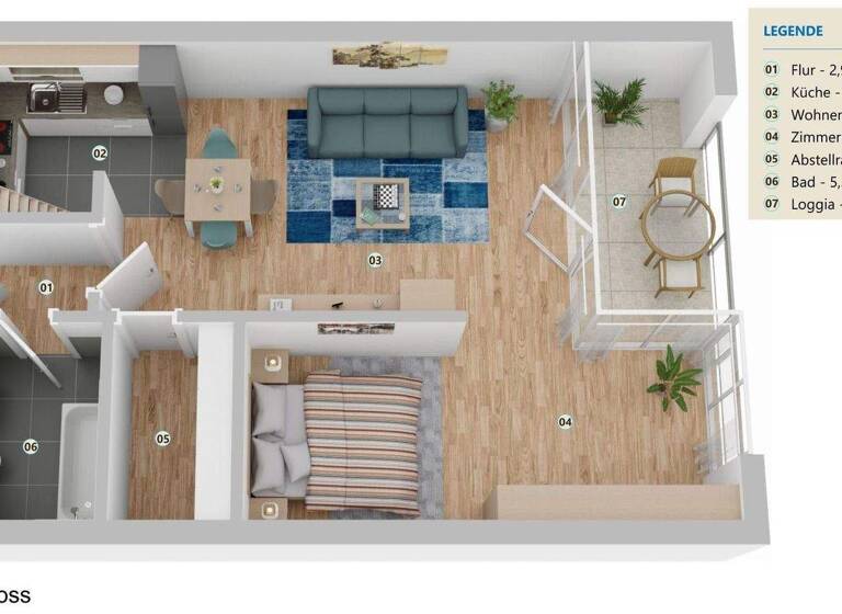 Wohnung zum Kauf 198.000 € 3 Zimmer 57 m² Baden Achim 28832