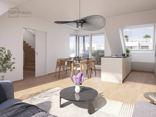Terrassenwohnung zum Kauf - Neubau 708.100 € 4 Zimmer 71,4 m² 7. Geschoss Wien, Brigittenau 1200