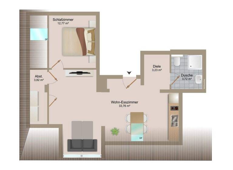 Wohnung zum Kauf 199.900 € 2 Zimmer 54,1 m² frei ab 01.03.2026 Bad Kleinkirchheim 9546