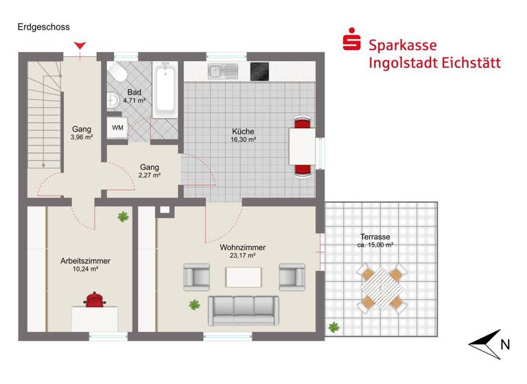 Doppelhaushälfte zum Kauf 625.000 € 6 Zimmer 120 m² 675 m² Grundstück Gaimersheim 85080