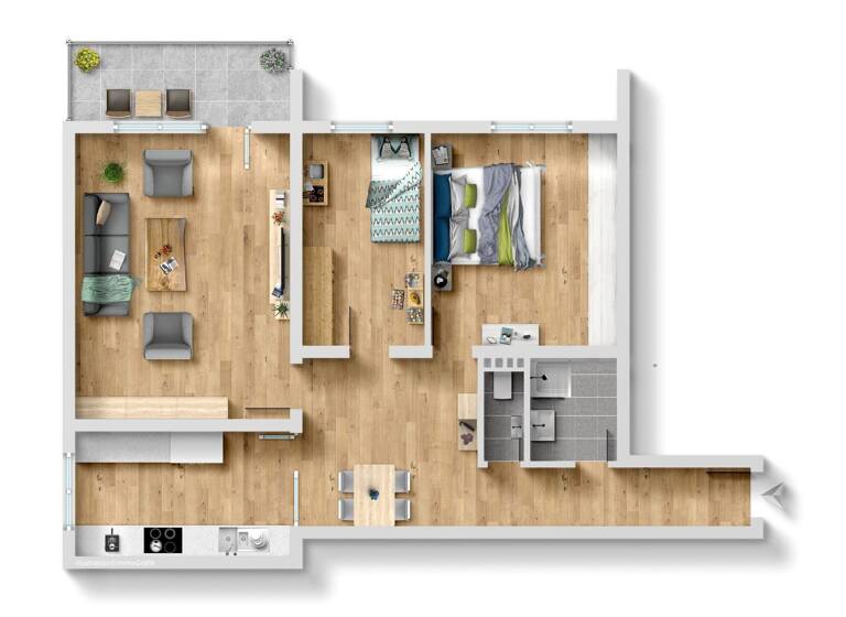 Wohnung zum Kauf 259.000 € 3 Zimmer 84 m²<br/>Wohnfläche Wernau 73249