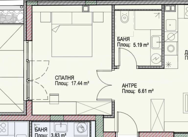 Studio zum Kauf 309.000 € 2 Zimmer 99,9 m² Sofia