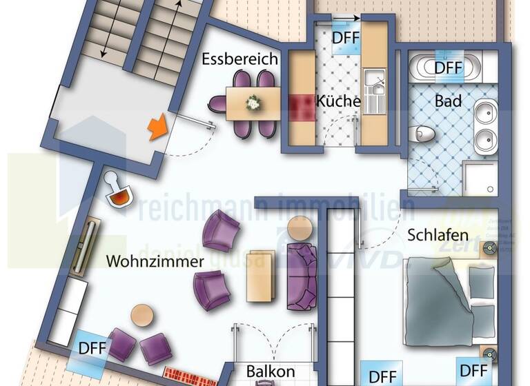 Wohnung zum Kauf 149.000 € 2 Zimmer 58,6 m² Bad Dürrheim 78073