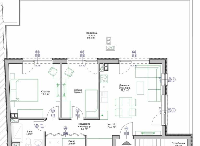 Studio zum Kauf 129.795 € 3 Zimmer 144,2 m² Pomorie