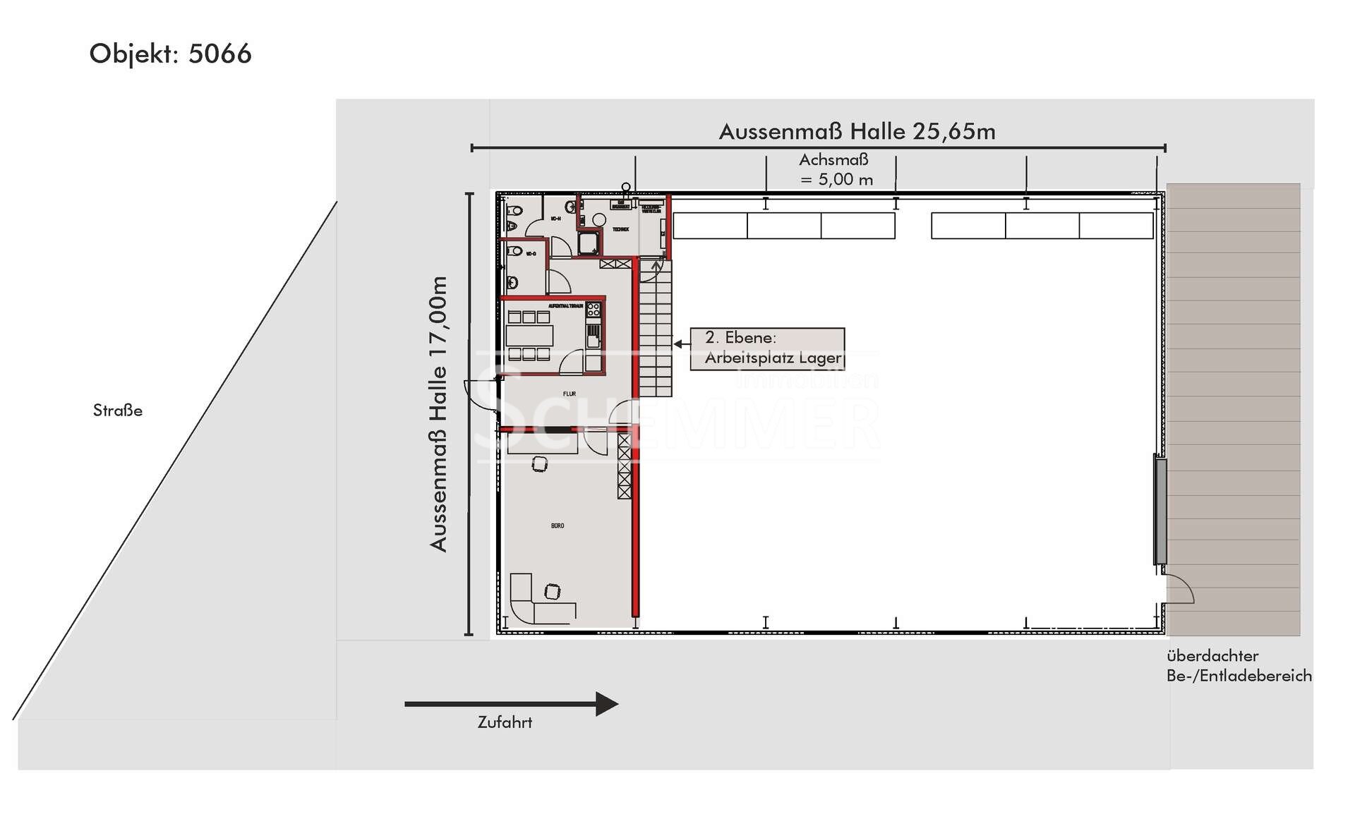 Lagerhalle zur Miete 3.500 € 480 m²<br/>Lagerfläche Gutach Gutach im Breisgau 79261